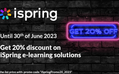 Get 20% discount on iSpring e-learning solutions